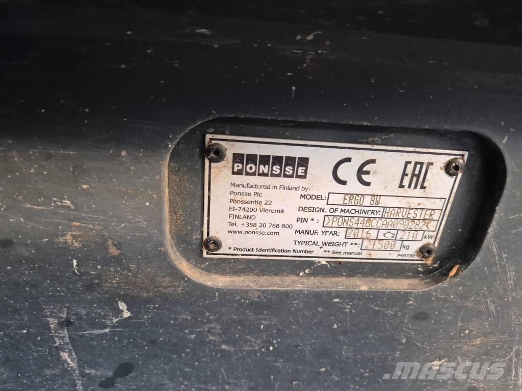 Ponsse ERGO 8W Cosechadoras
