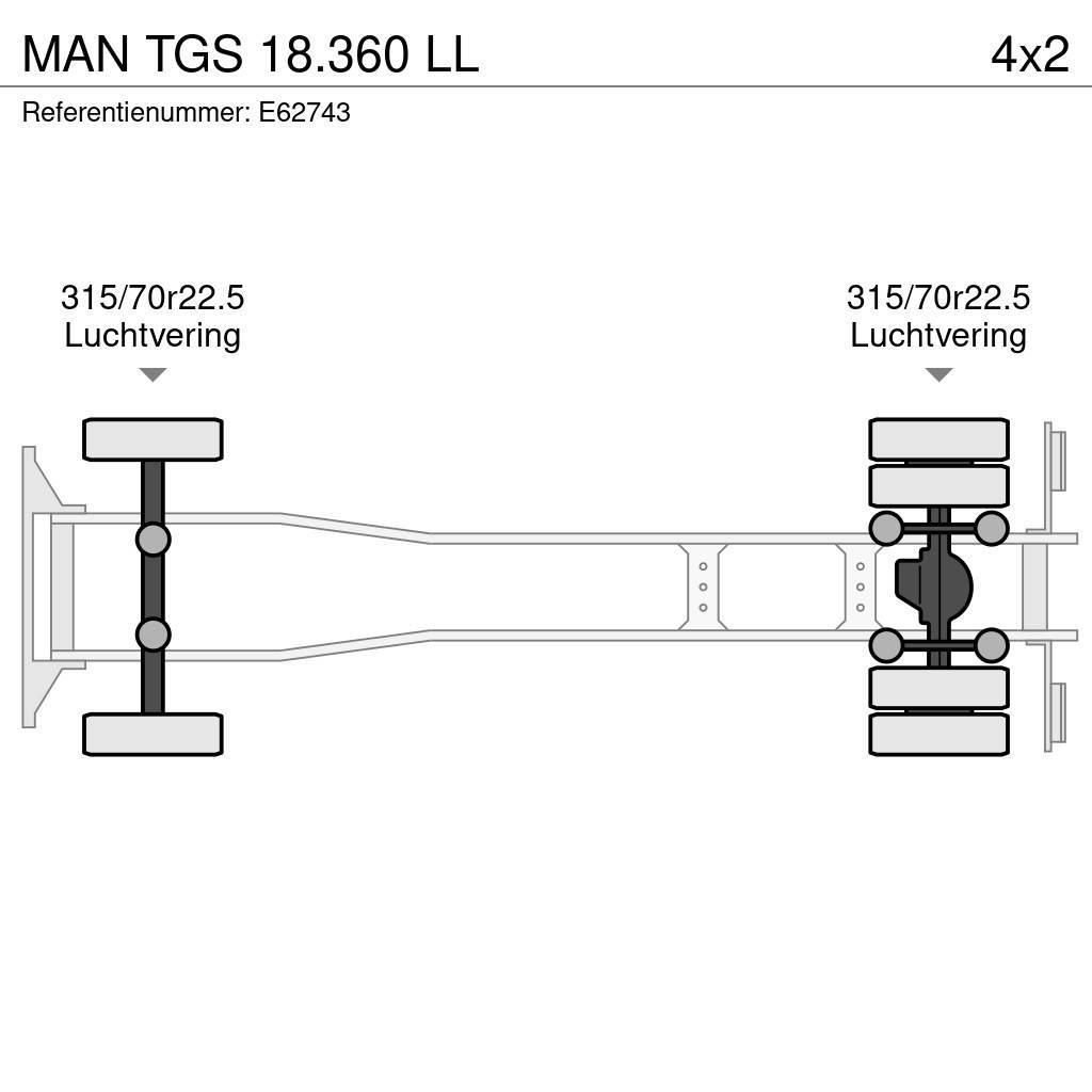 MAN TGS 18.360 LL Camiones con caja de remolque
