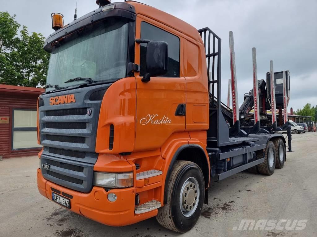 Scania R 580 Transportes de madera