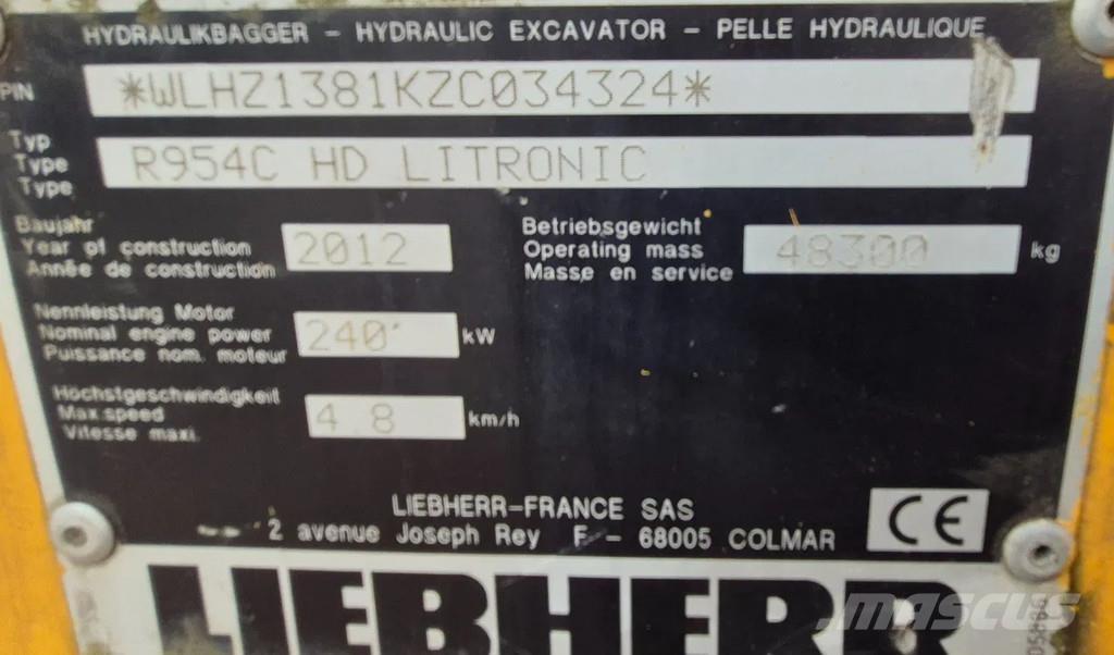 Liebherr r954c Excavadoras sobre orugas