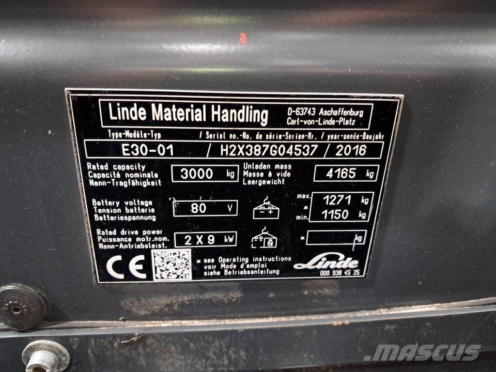 Linde E30-01 Carretillas de horquilla eléctrica