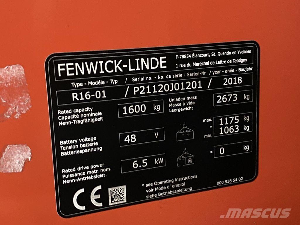 Linde R16-01 Montacargas de alcance de gran altura