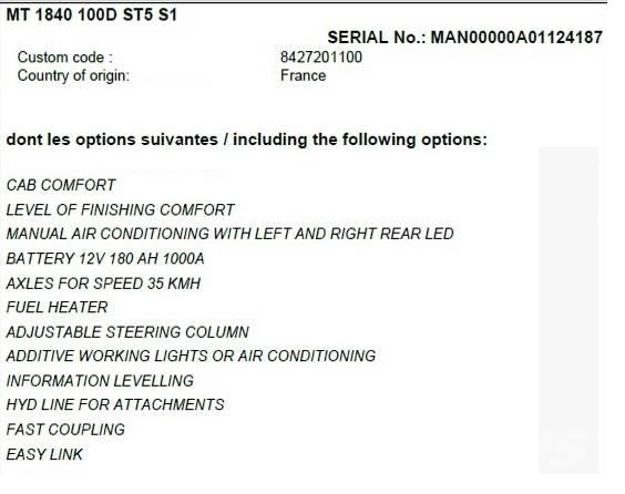 Manitou MT 1840 Carretillas telescópicas