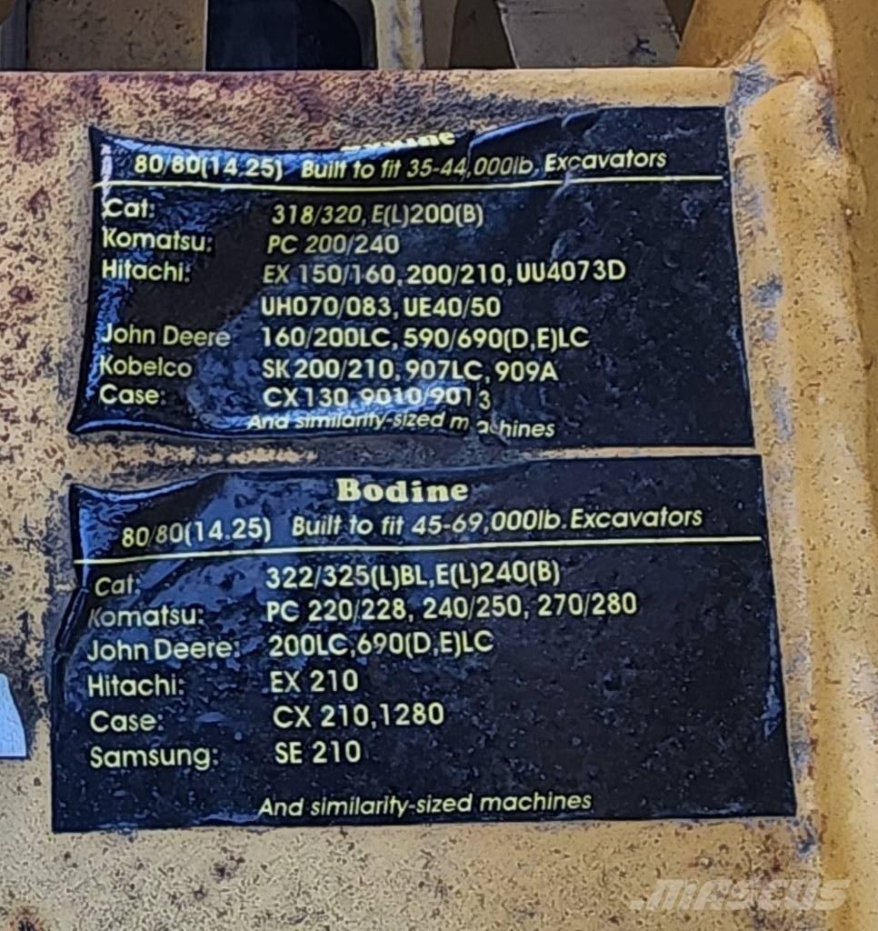  Bodine 200 Accesorios para concreto