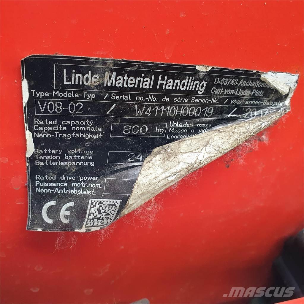 Linde V08-02 Montacargas recogepedidos de media altura