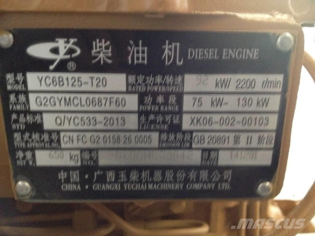 Yuchai YC6B125-T20 Motores