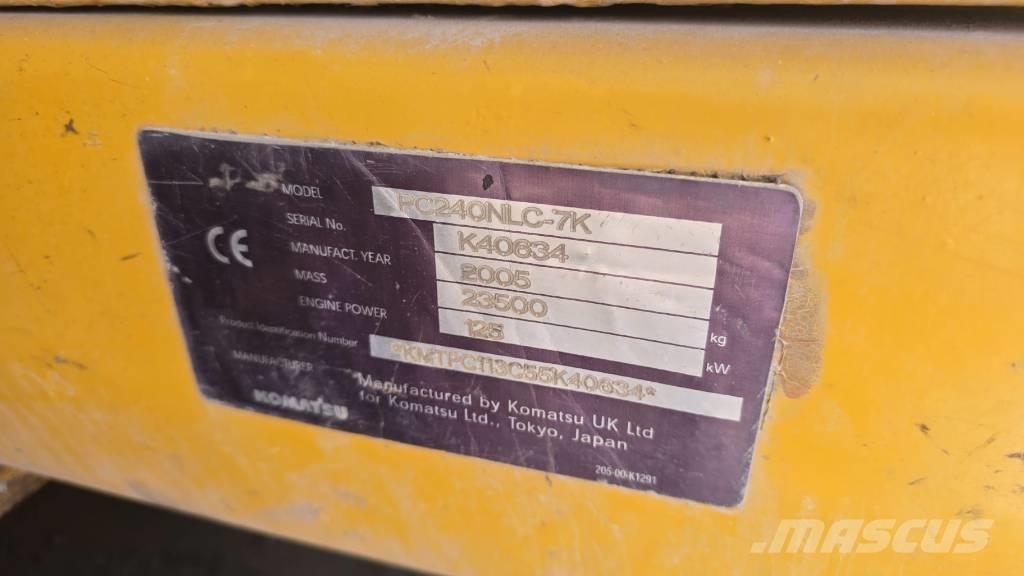 Komatsu PC 240 NLC-7 Excavadoras sobre orugas