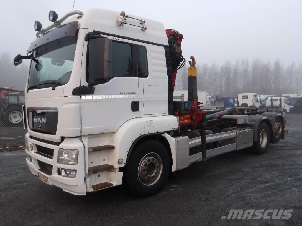 MAN TGS 26.480 6x2 Camiones elevadores de gancho