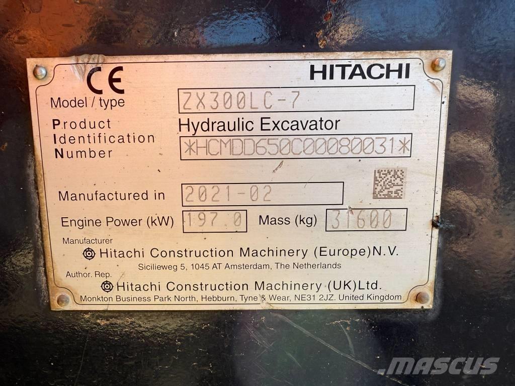 Hitachi ZX 300 LC-7 Excavadoras sobre orugas