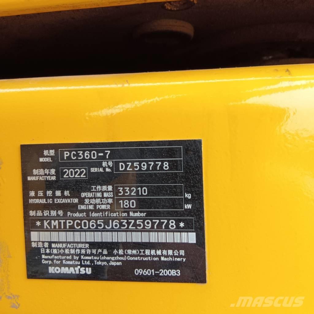 Komatsu PC 360-7 Excavadoras sobre orugas