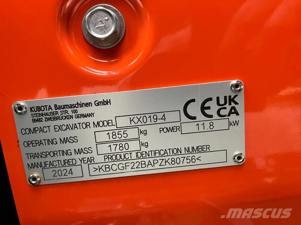 Kubota KX 019-4 Miniexcavadoras