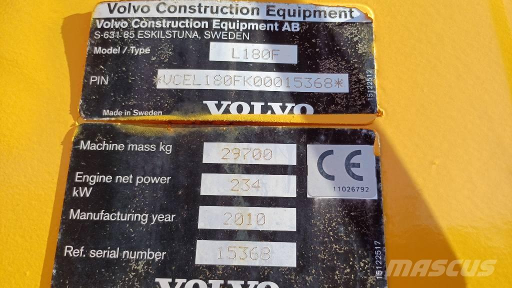 Volvo L 180 F Cargadoras sobre ruedas