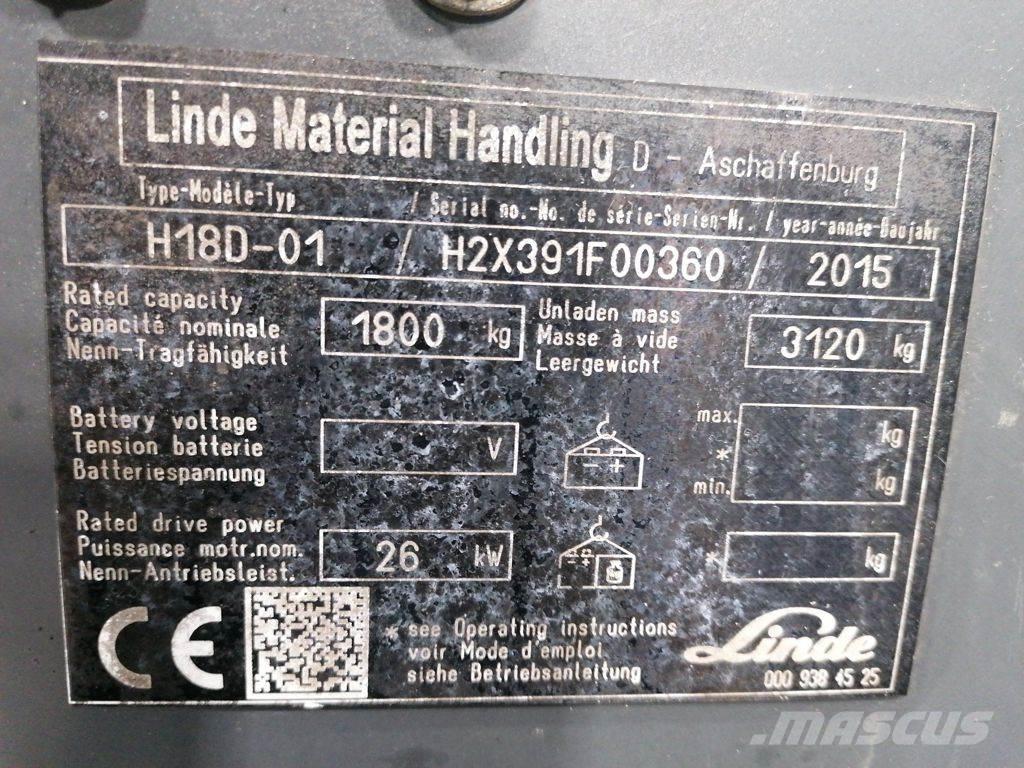 Linde H18D-01 Camiones LPG