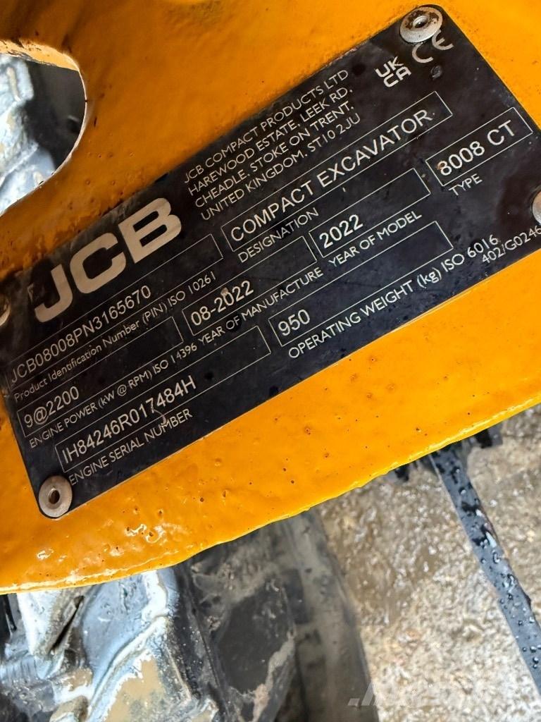JCB 8008 CTS Miniexcavadoras