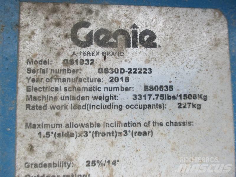 Genie GS 1932 Plataformas tijera