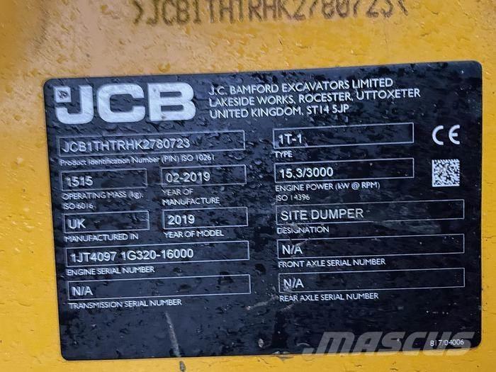 JCB 1 THT Vehículos compactos de volteo