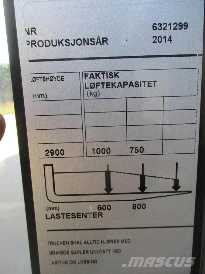 BT SWE 100 Montacargas manual