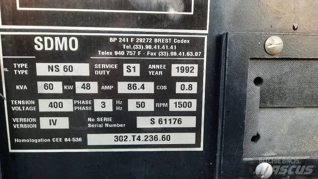 Sdmo NS 60 Generadores diésel