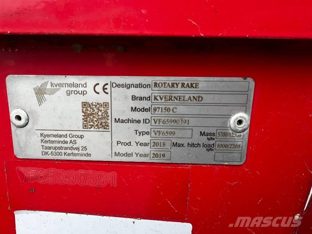Kverneland 97150C Segadoras hileradoras