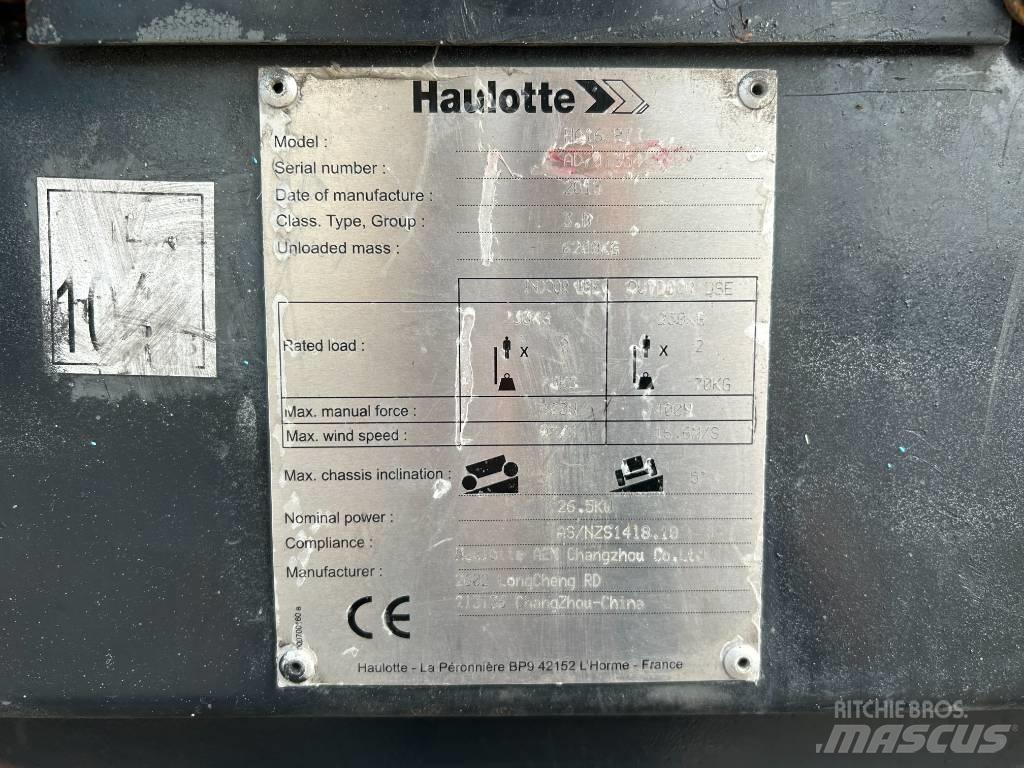 Haulotte HA16RTJ PRO Plataformas con brazo de elevación manual