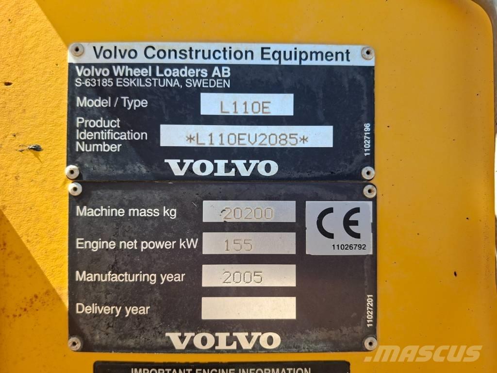 Volvo L 110 E Cargadoras sobre ruedas