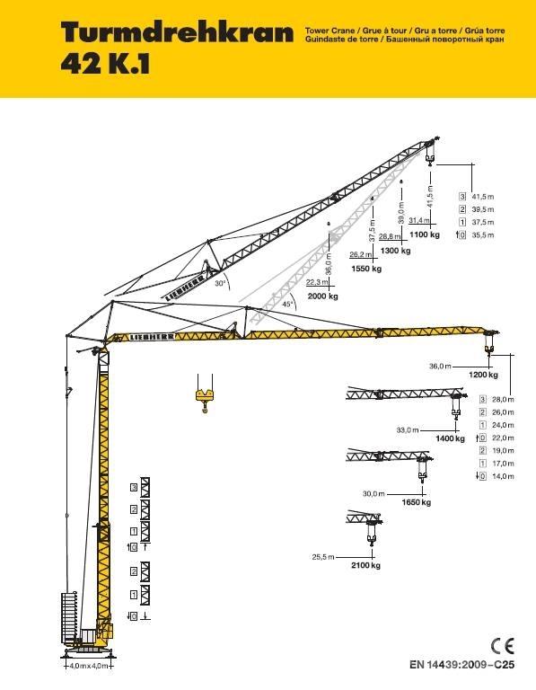 Liebherr 42 K.1 Grúas torre