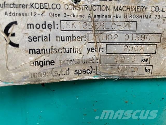 Kobelco SK 135 SR LC Excavadoras sobre orugas