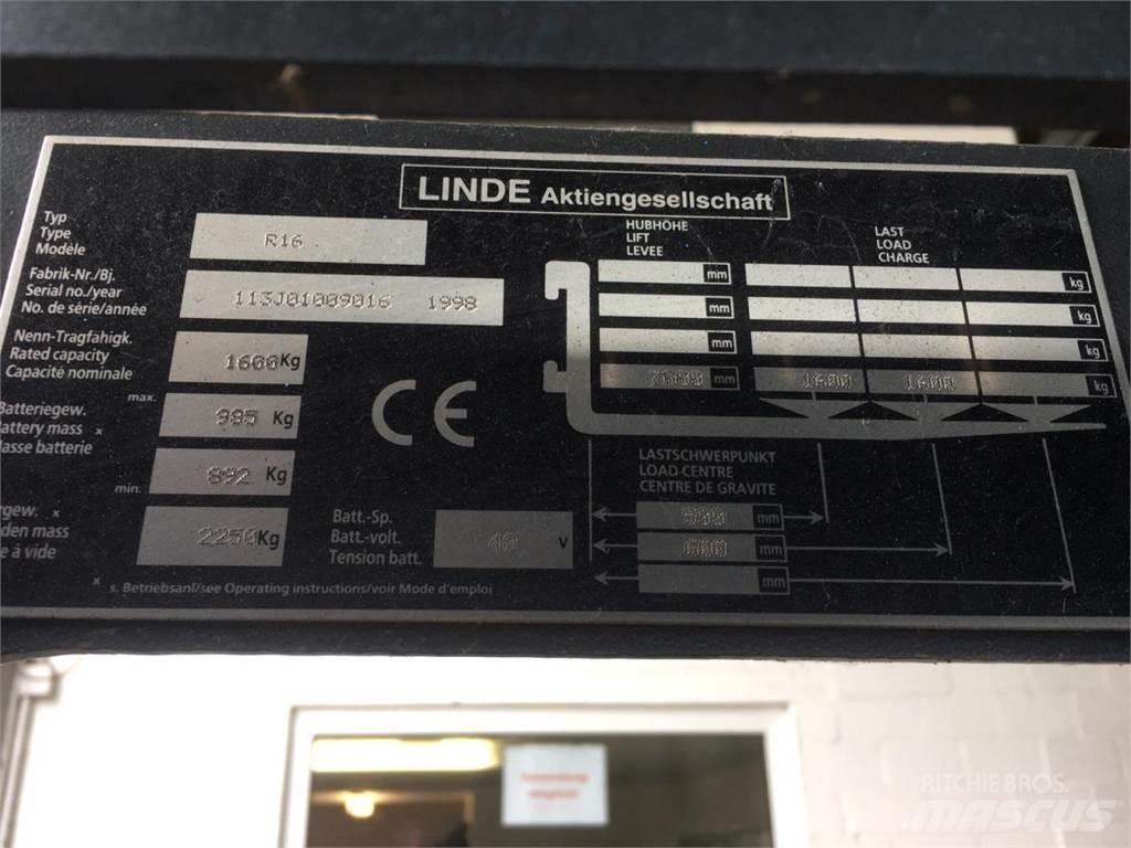 Linde R16 Montacargas - otros