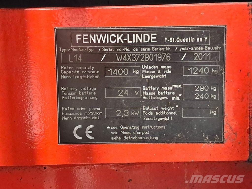 Linde L14 Montacargas manual