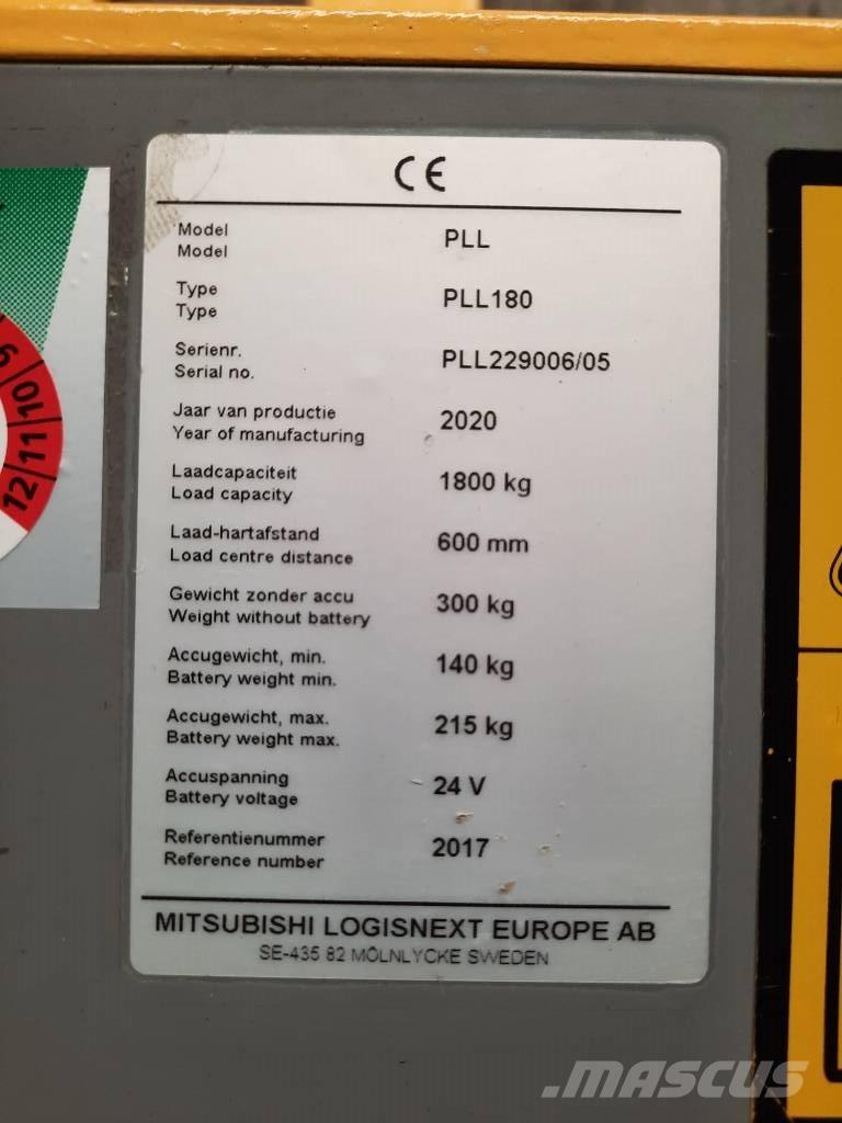 UniCarriers PLL180 Montacargas de baja elevación