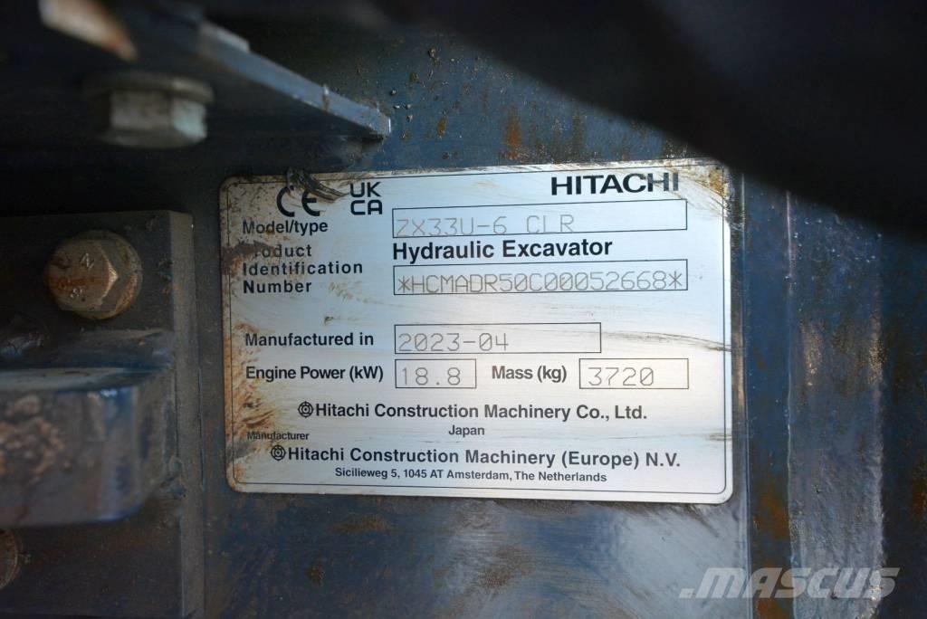 Hitachi ZX 33 U-6 Miniexcavadoras