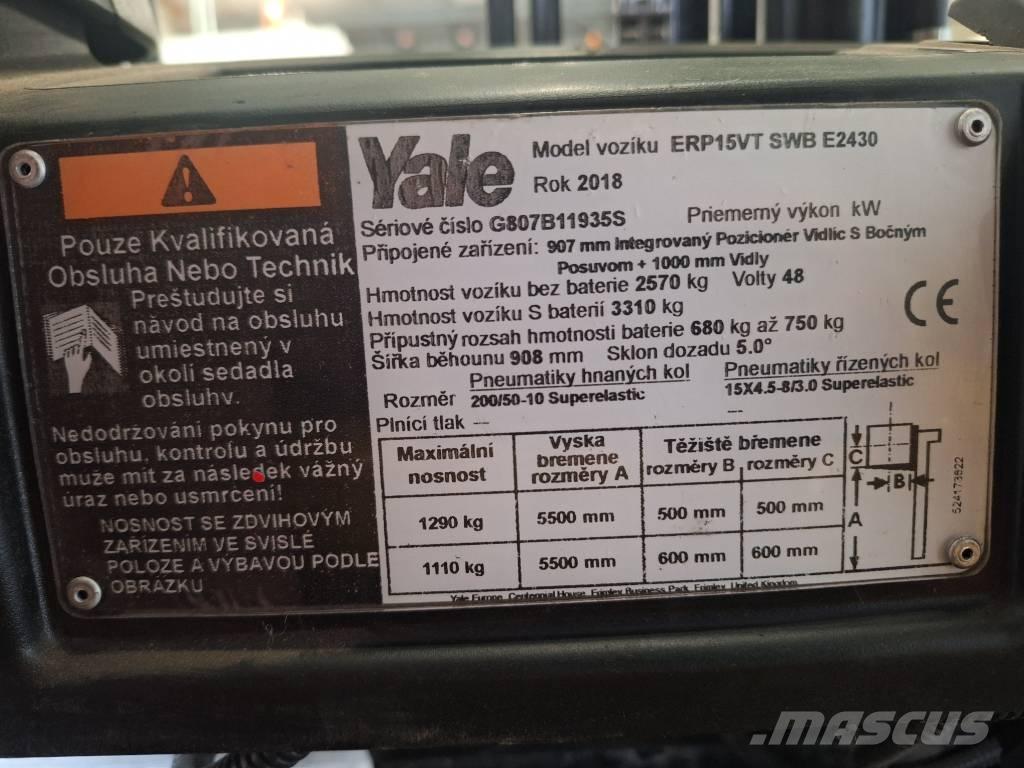Yale ERP15VT Carretillas de horquilla eléctrica