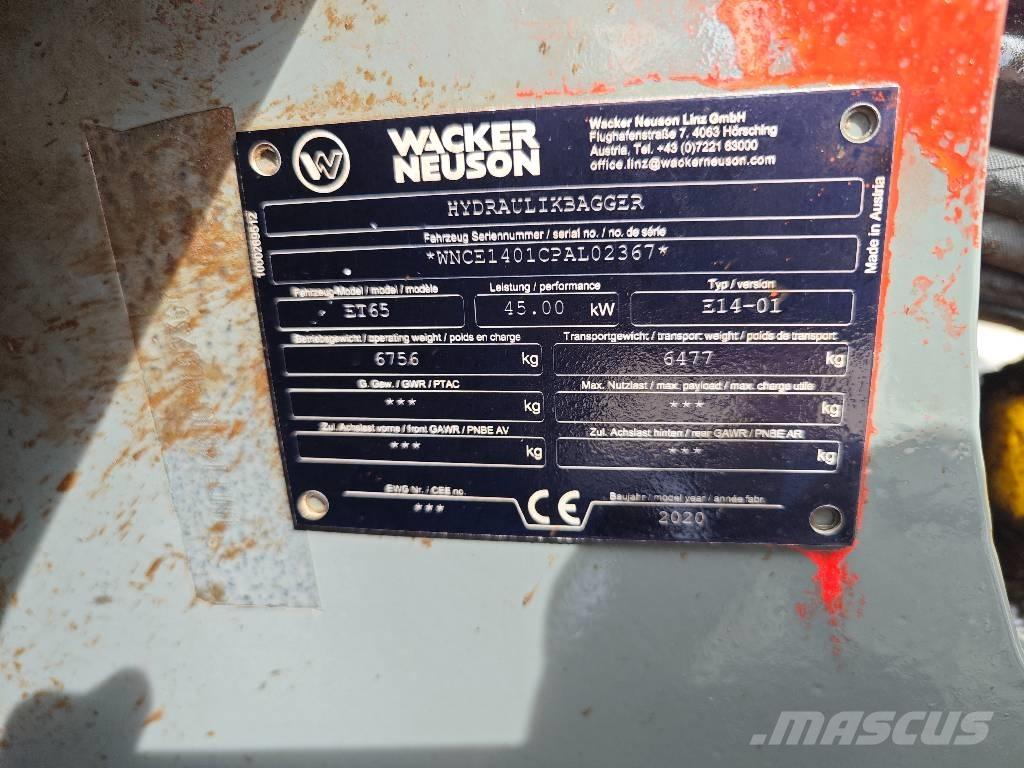 Wacker Neuson ET 65 Excavadoras sobre orugas