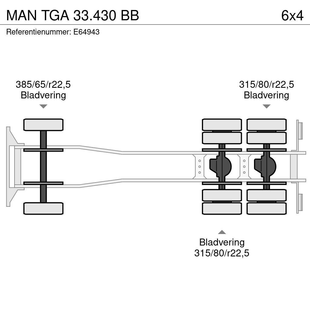 MAN TGA 33.430 BB Camiones elevadores de gancho
