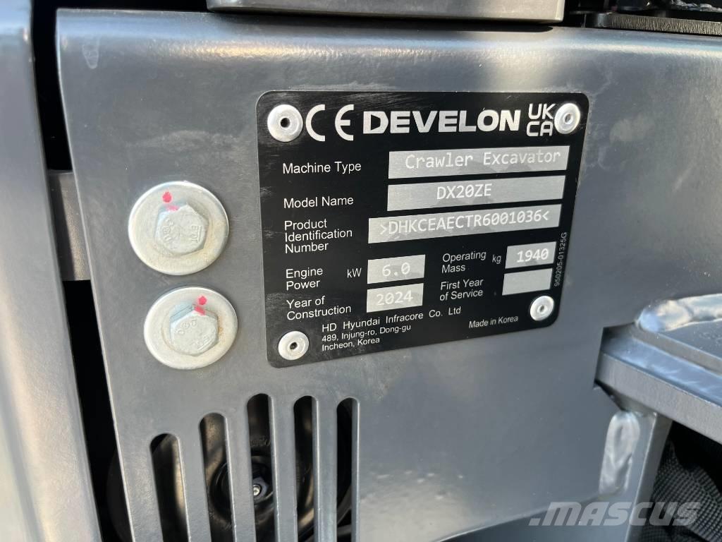 Develon DX 20 ZE Miniexcavadoras