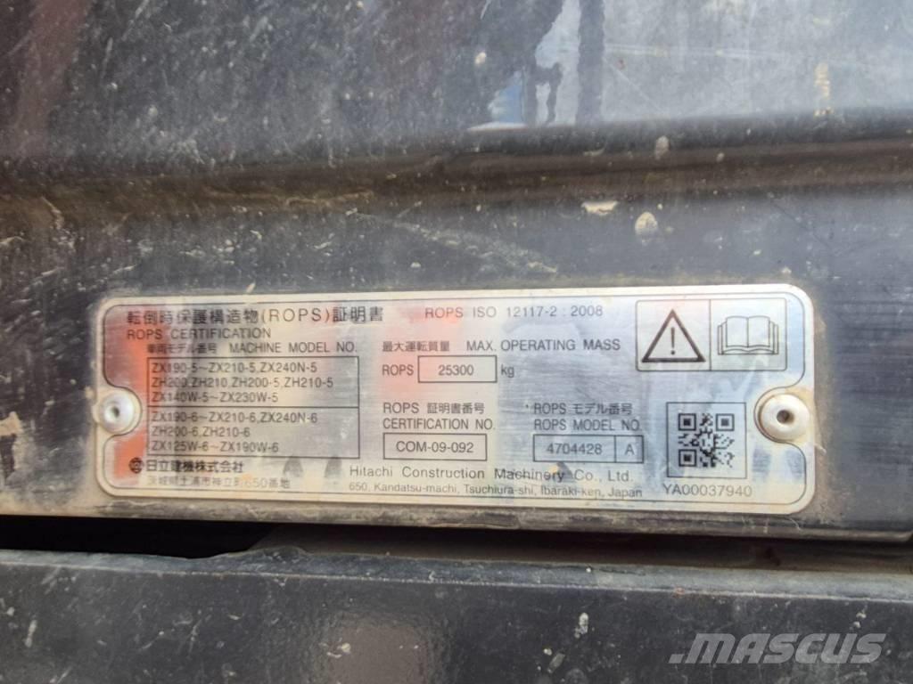 Hitachi ZX 170 W-6 Excavadoras de ruedas