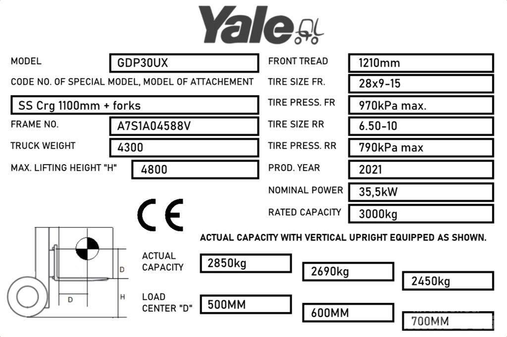 Yale GDP30UX Camiones diesel