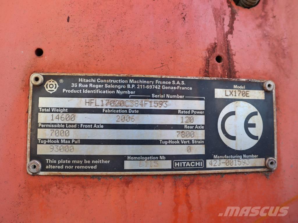 Hitachi LX 170 E Cargadoras sobre ruedas