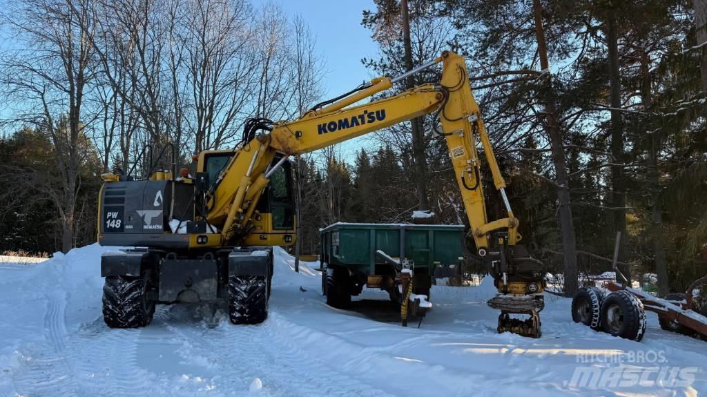 Komatsu PW 148 Excavadoras de ruedas