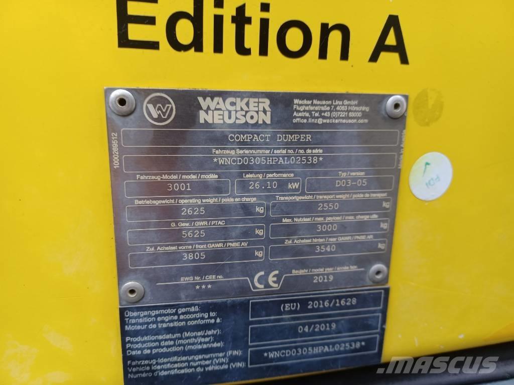 Wacker Neuson 3001 Vehículos compactos de volteo