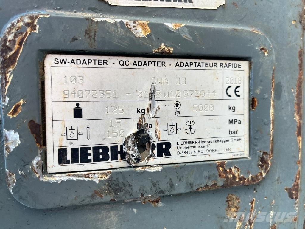 Liebherr SW33 Conectores rápidos