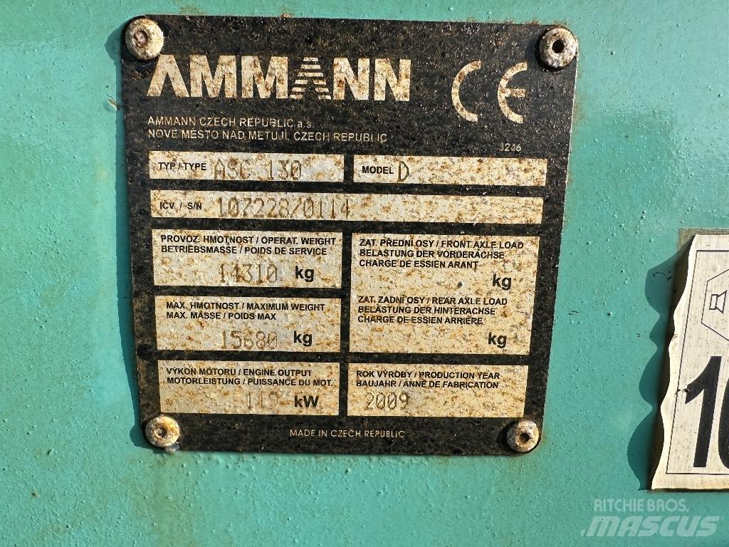 Ammann ASC 130 Rodillos de un solo tambor