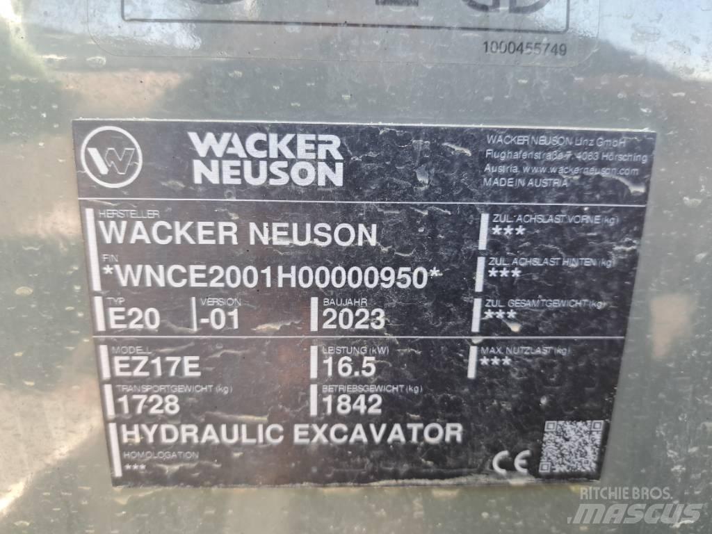 Wacker Neuson EZ17e Excavadoras sobre orugas