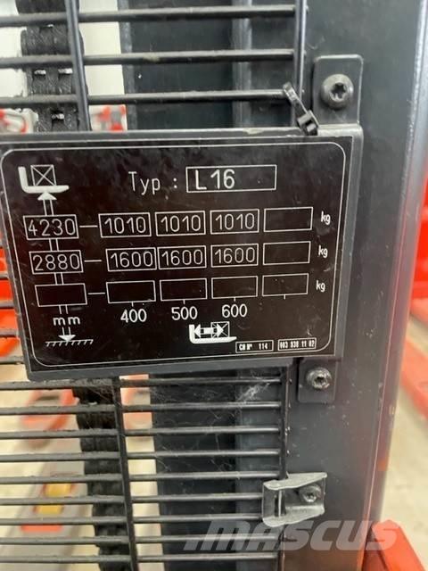 Linde L16 Montacargas manual