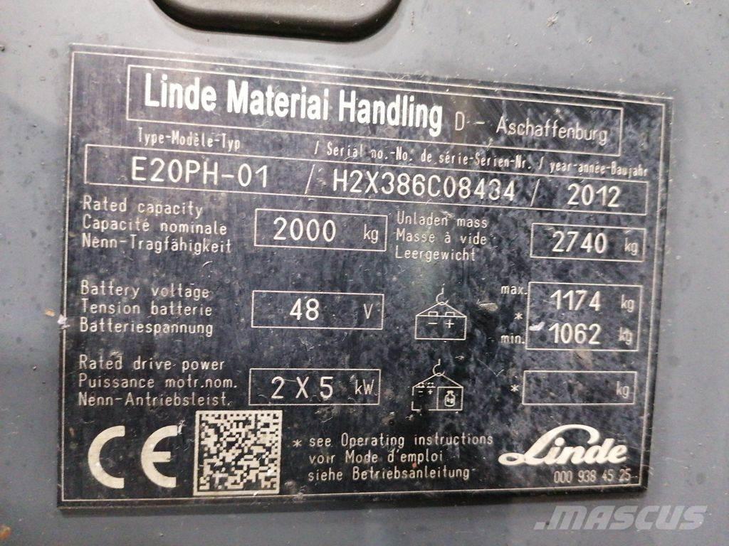 Linde E20PH-01 Carretillas de horquilla eléctrica