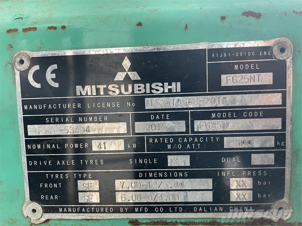 Mitsubishi FG25T Camiones LPG