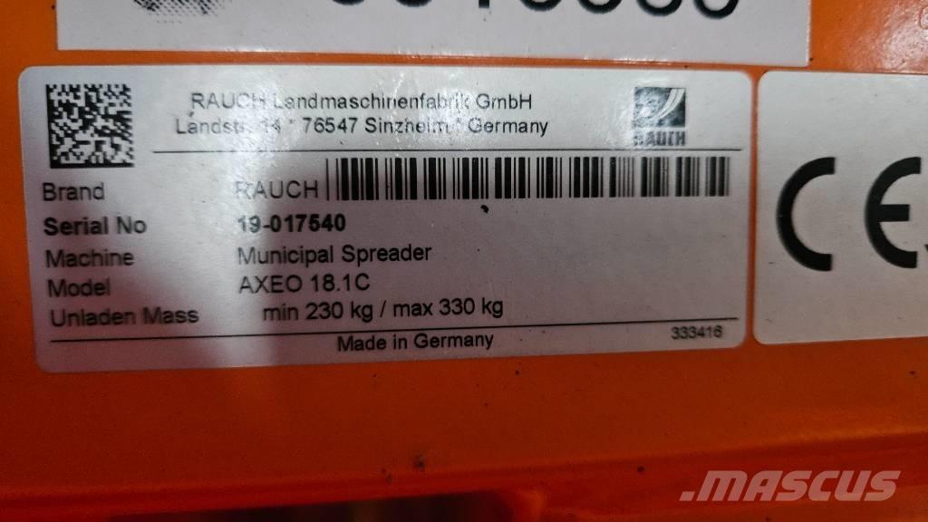 Rauch Axeo 18.1C Esparcidoras de arena y sal