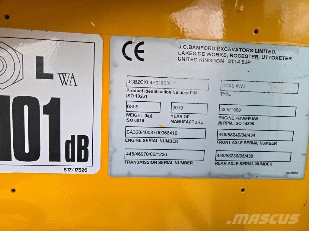 JCB 2CX Cargadoras sobre ruedas