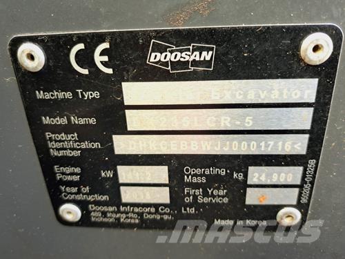 Doosan DX235LCR-5 Excavadoras sobre orugas
