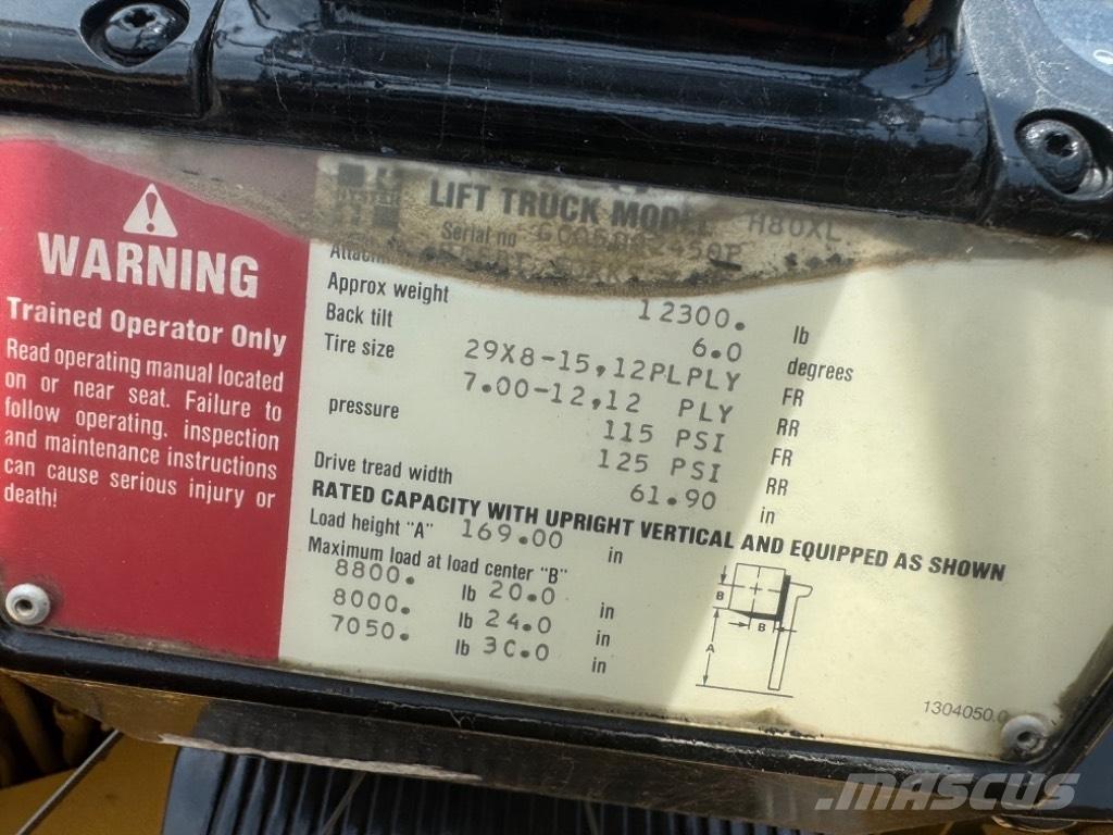 Hyster H 80 XL Montacargas - otros